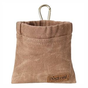 BROWN Doglemi Dog Treat Training Bag Easy Open With Clip